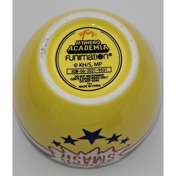 My Hero Academia Ramen Bowl 16oz All Might United States of Smash NO CHOPSTICKS - Picture 4 of 8